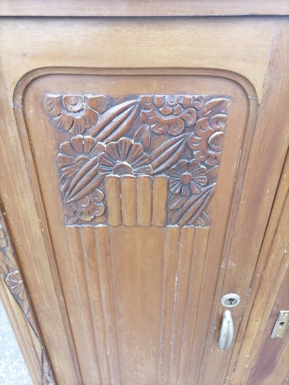 Old furniture bahut buffet mahogany art deco