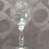 6 hand-cut crystal water glasses