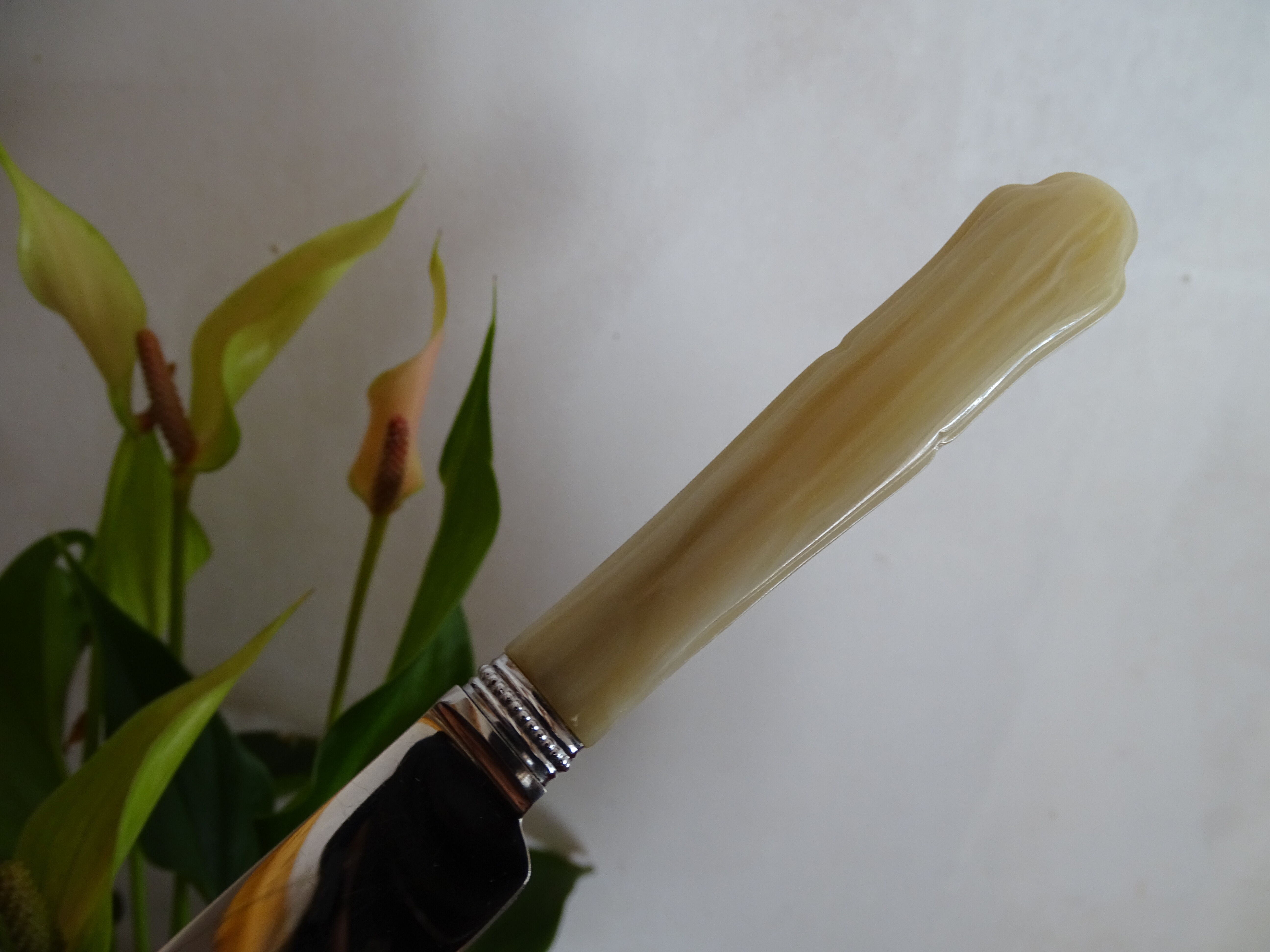12 vintage dessert knives Coutellerie Lorraine - 24,5 cm