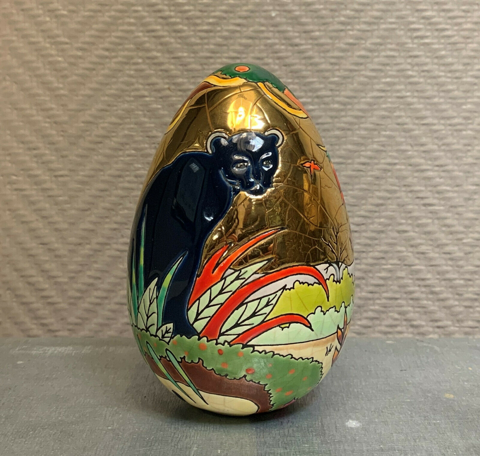 Collector's egg in Longwy enamels by Alain Thomas Limited Edition