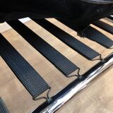 Leather and Chrome Chaise Lounge