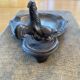 Pewter barnyard ashtray