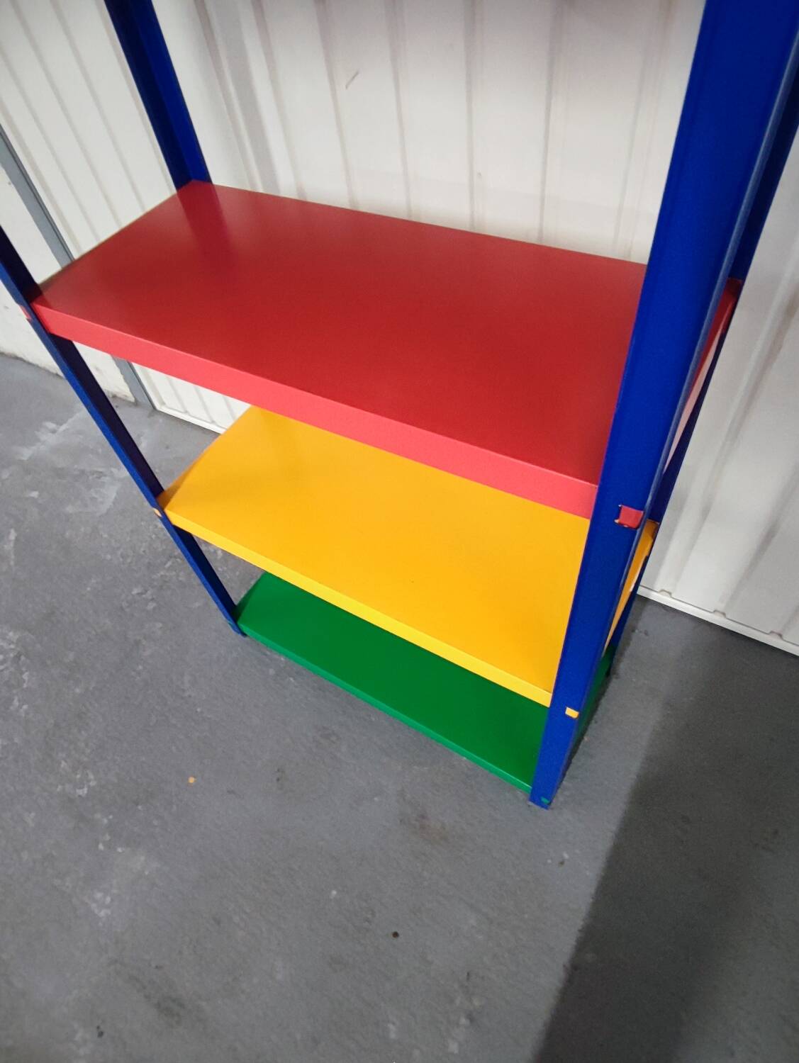 80s colored shelves.