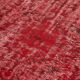 Handmade antique turkish 1980s 179 cm x 286 cm red carpet