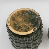 Duo de cache-pots art déco faïencerie de Thulin