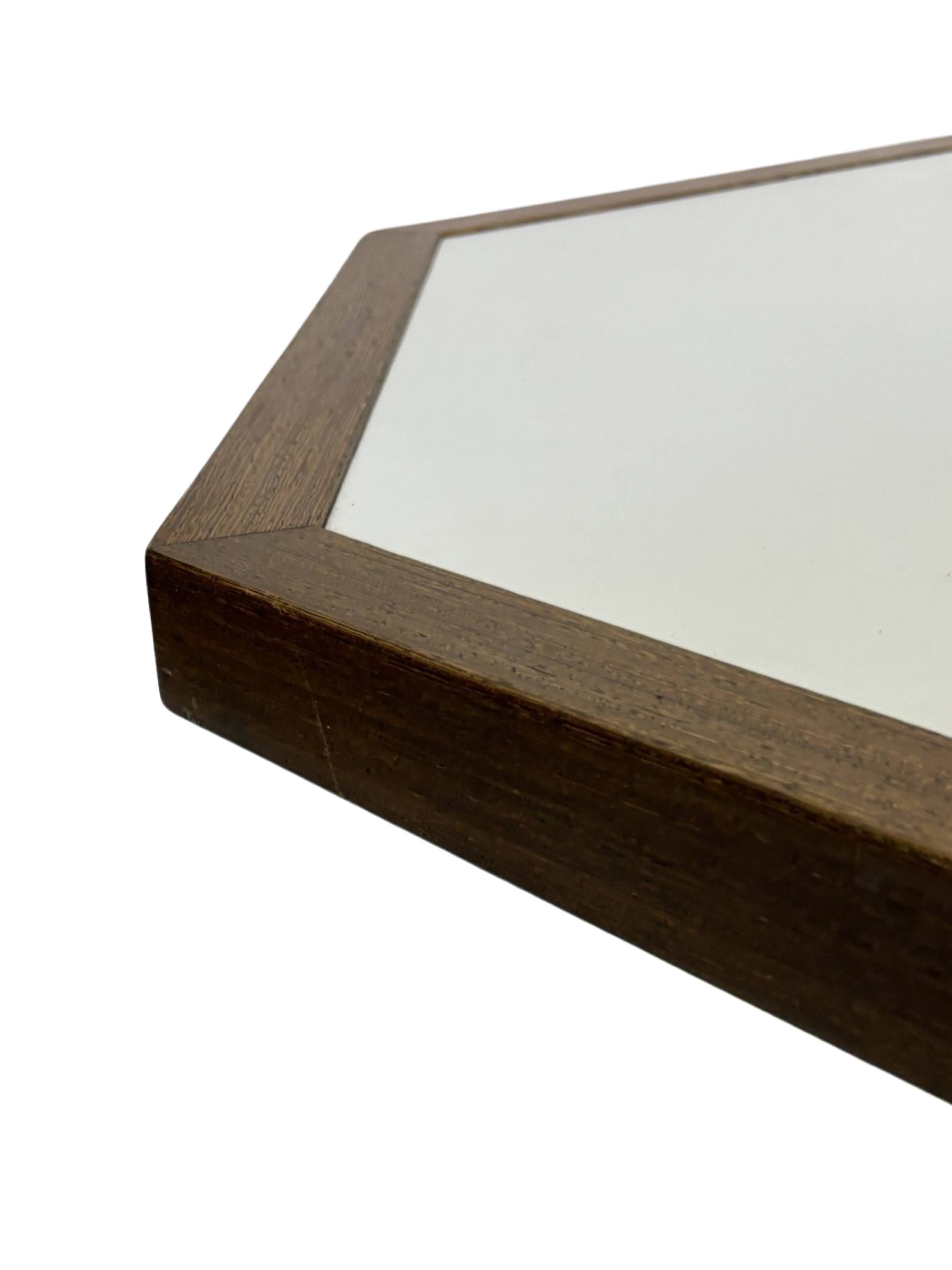 Vintage coffee table octagon design 1970s wenge octagon