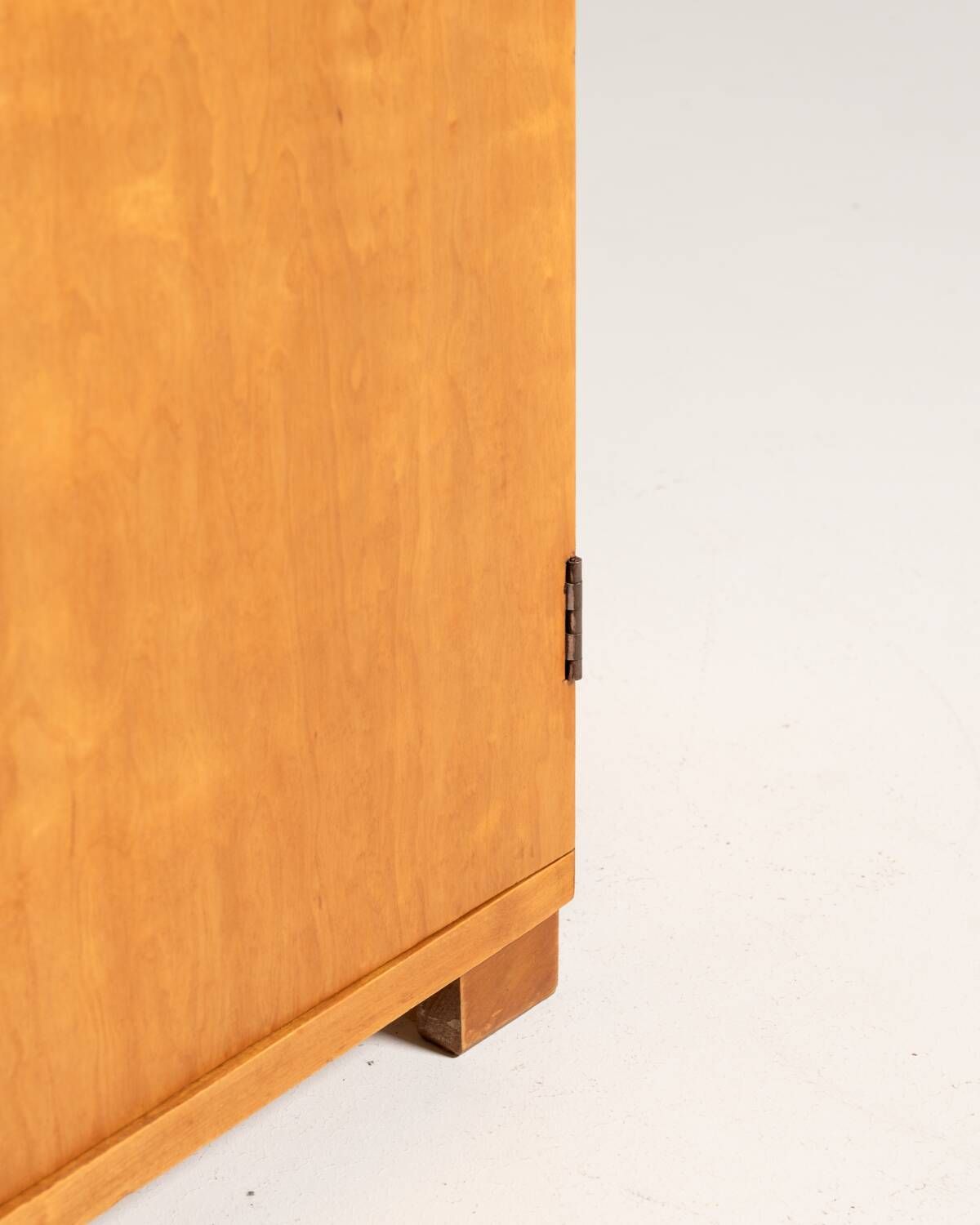 Scandinavian Birch Corner Cabinet, Mid-Century