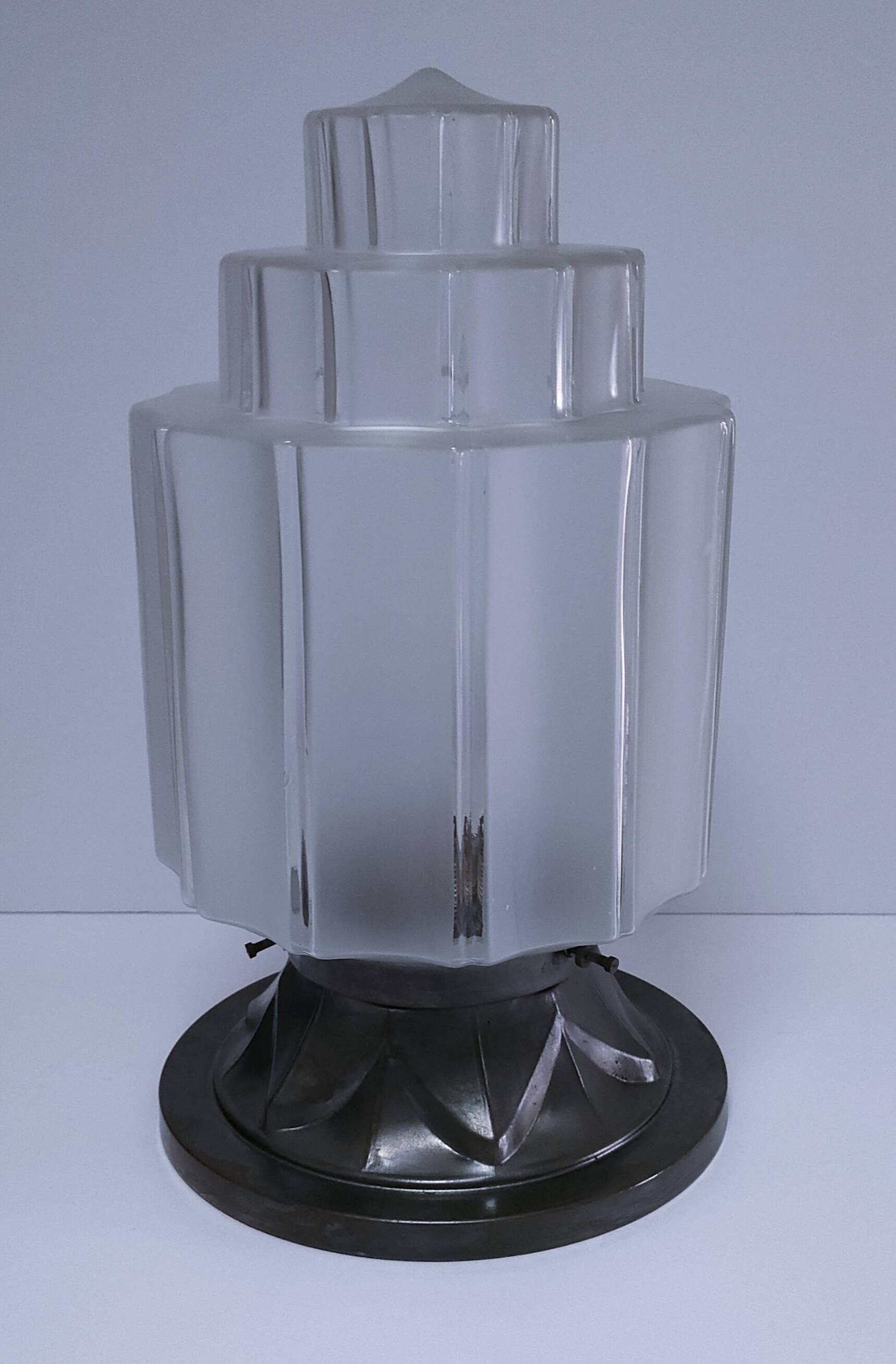 Large art deco skyscraper building ceiling light 1930