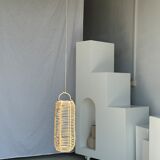 Small lantern-shaped rattan suspension H35 D15