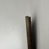 Antique french brass bistro mirror