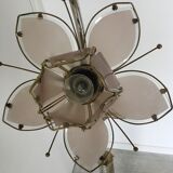 Hollywood Regency Lotus Flower Floor Lamp, Italian Design 1970s