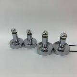 Set of 2 Space age chrome bedside lamps , 1970’s