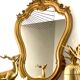 Ancien miroir doré 62x38 cm
