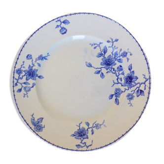 Plat de service rond vintage KG Luneville modèle Hollandais en porcelaine