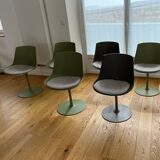 Set of 7 swivel chairs model Flow by MDF Italia