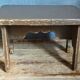 Mini-bench stool in old patinated solid wood