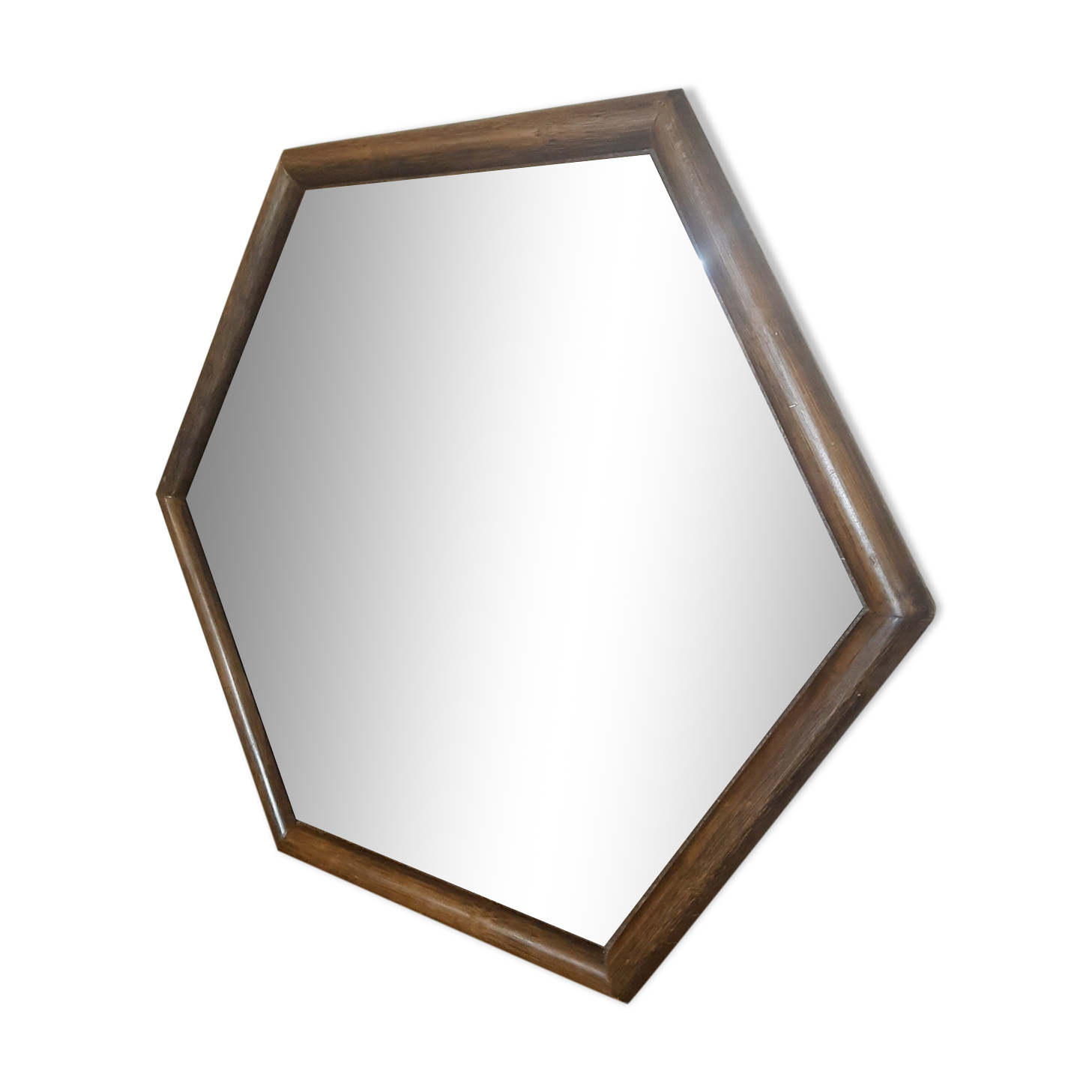 Vintage hexagonal mirror 1970 78x68 cm