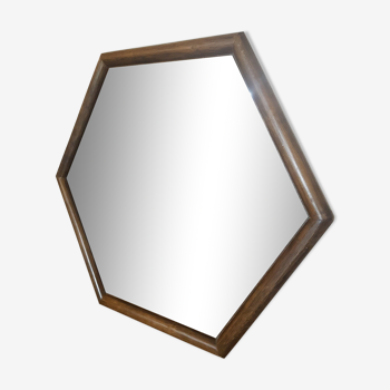 Vintage hexagonal mirror 1970 78x68 cm