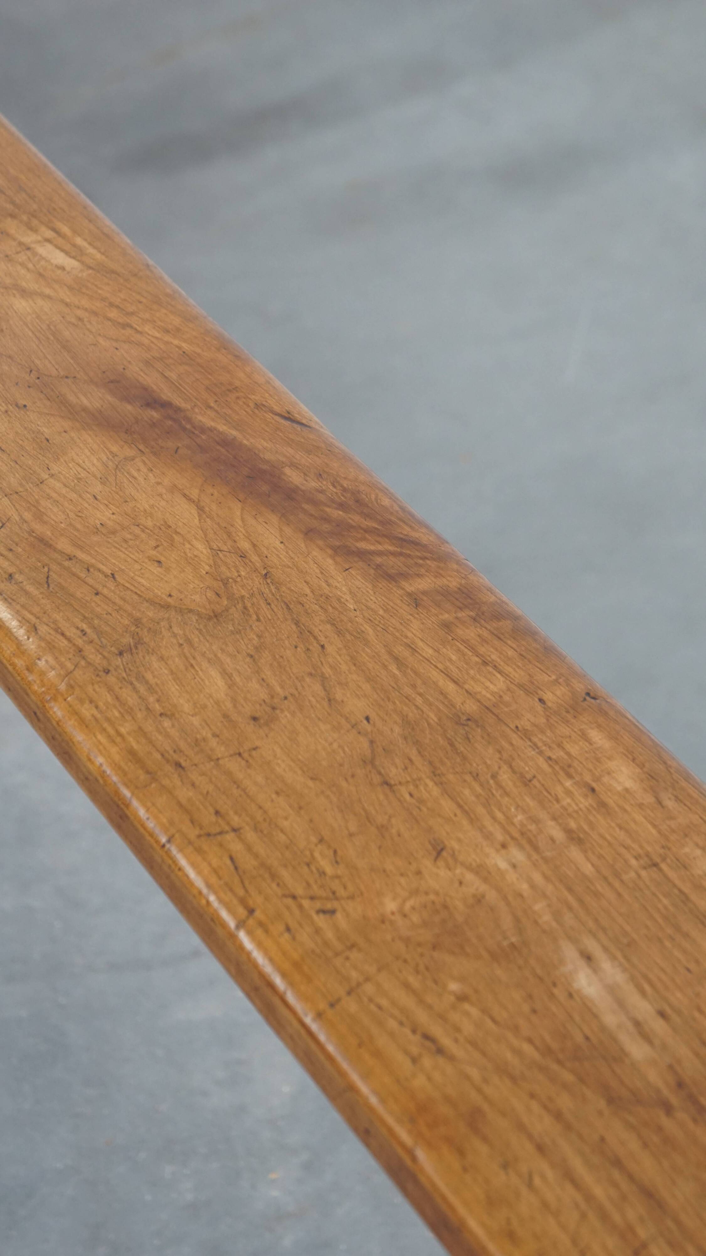 Antique French hall bench / dining bench