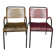 Paire de fauteuils scoubidou pour extérieur
