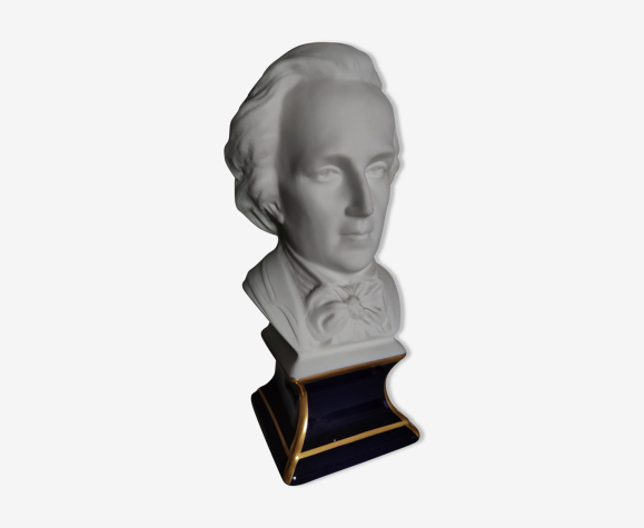 Buste Chopin, de Camille Tharaud, porcelaines de Limoges