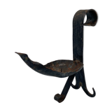 Candlestick brutalist ironwork 1970