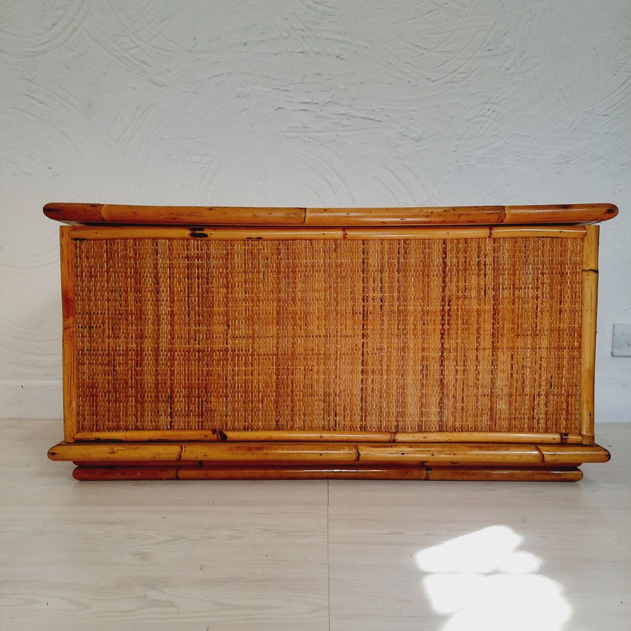 Bamboo chest, vintage wicker Dal Vera
