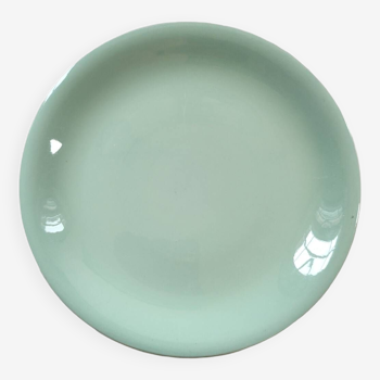 Plat Rond En Faience Ceranord St Amand Vert Mint