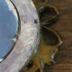 Golden Oval Mirror with Bow and Roses Decor