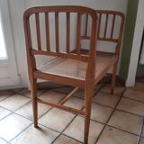 Piano bench end of empire style cane bed