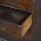 Early 18th century antique English oak chest of drawers with 5 drawers