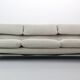 Vico Magistretti "Maralunga" 3-seater and footstool re-upholstered For Cassina