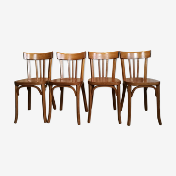 Set de 4 chaises bistrot Baumann