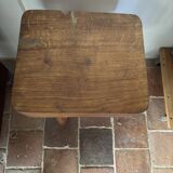 Brutalist stool in the style of Charlotte Perriand