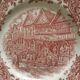 Royal Tudor Ware plate, burgundy red, 17th century England
