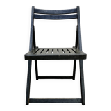 Chaise pliante bois noire