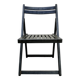 Black wooden folding chair