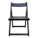 Black wooden folding chair