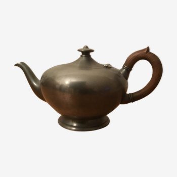 Tin tin wooden sleeve teapot