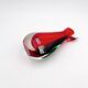 Vase sculpture murano michele onesto oball sommerso rouge vert 23.5cm