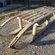 Old sled - wooden sled - Vintage