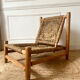 Fauteuil en bois et corde Audoux et Minnet