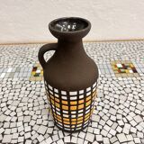 Ceramic vase with handle, Strehla Keramik, Germany, 1970s.
