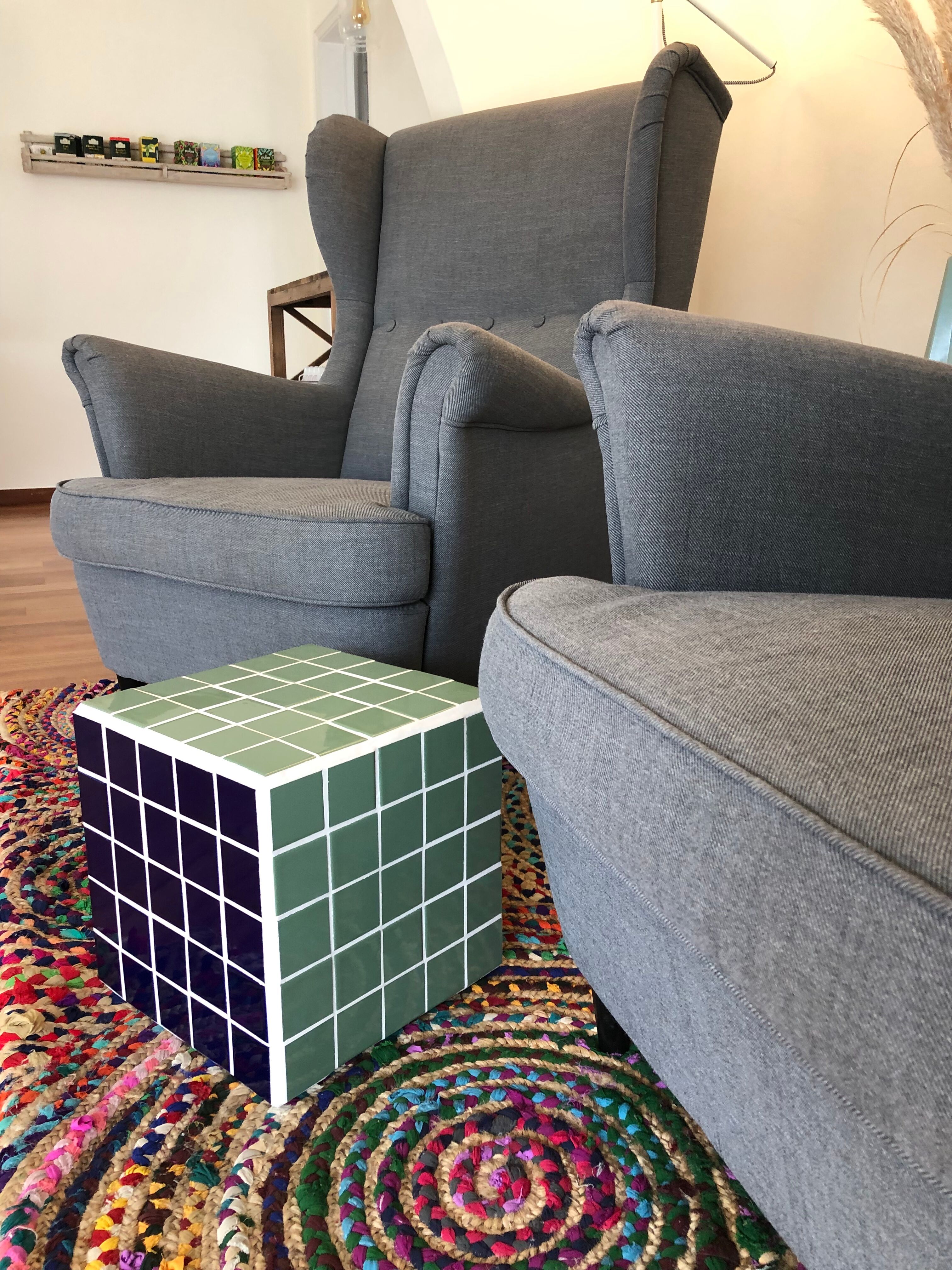 Cube side table