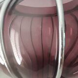 Vase with chrome frame