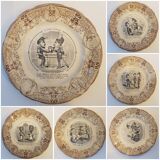 Talking plates with entremets set of 12 pieces