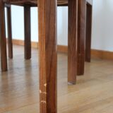 4 modernist cream chairs