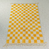 Tapis berbère, Lemon Check II, 147 x 235