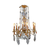Lustre 19 éme Bronze et Cristal