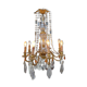 19th Bronze and Crystal Chandelier